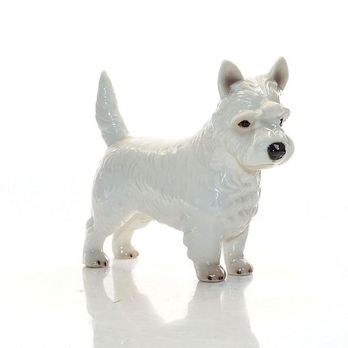 PORZELLAN SMALL DOG FIGURINE WEST