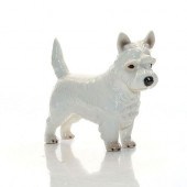 PORZELLAN SMALL DOG FIGURINE W