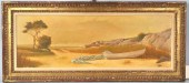 POSS. SUDLOW, FRAMED O/C BEACH