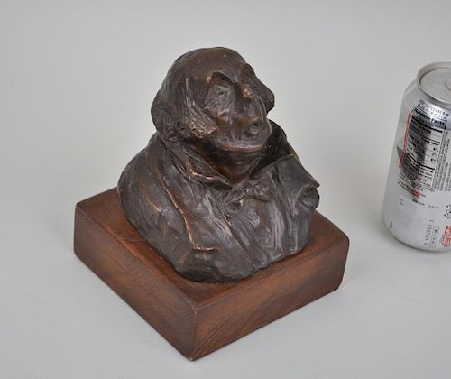 POSSIBLY HONORE DAUMIER, BRONZE