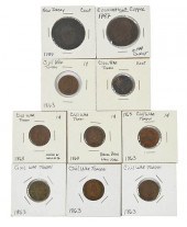 POST COLONIAL COINS, CIVIL WAR