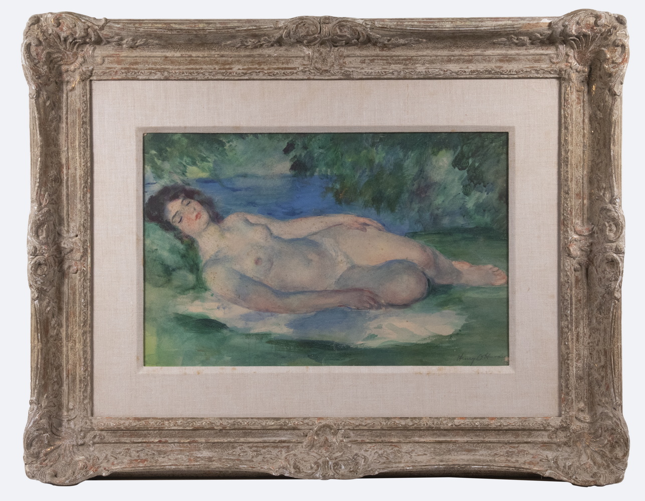 POST-IMPRESSIONIST WATERCOLOR OF