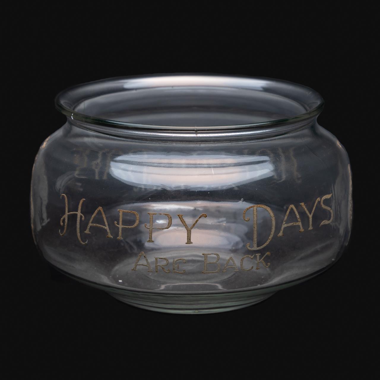 POST-PROHIBITION GLASS BOWL