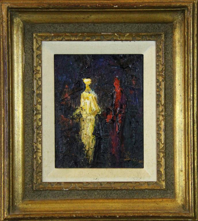 Post World War 2 Oil Painting On
