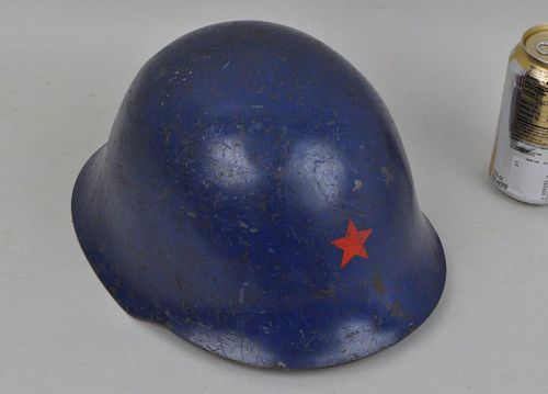 POST WWII SOVIET HELMETpainted blue