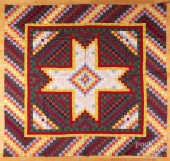 POSTAGE STAMP QUILT TOP, LATE