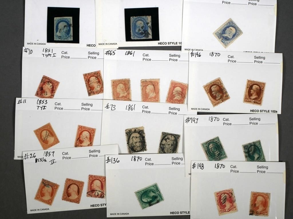 POSTAGE STAMPS, 1851-70 EARLY
