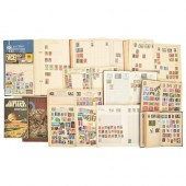 Postage stamps. A partially-fi
