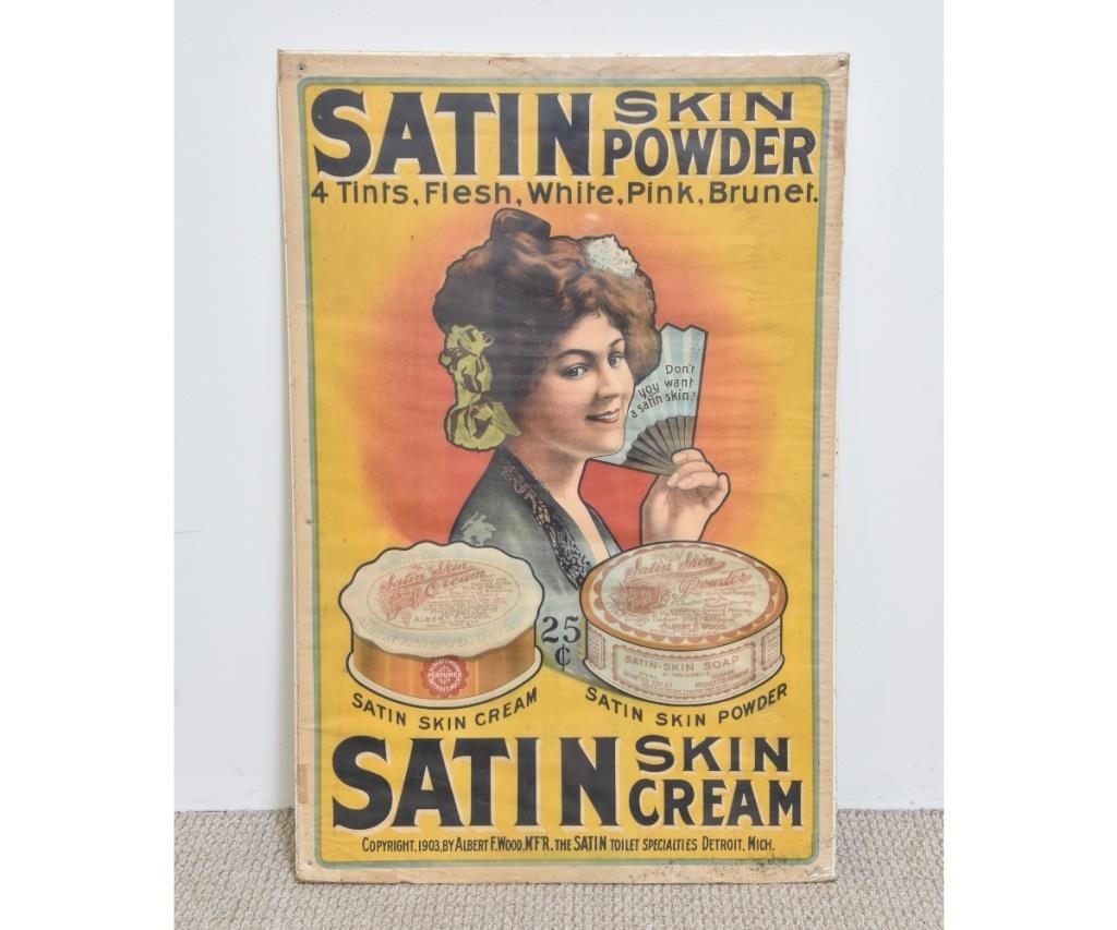 Poster advertizing Satin Skin