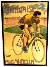 Poster featuring bicycle and r