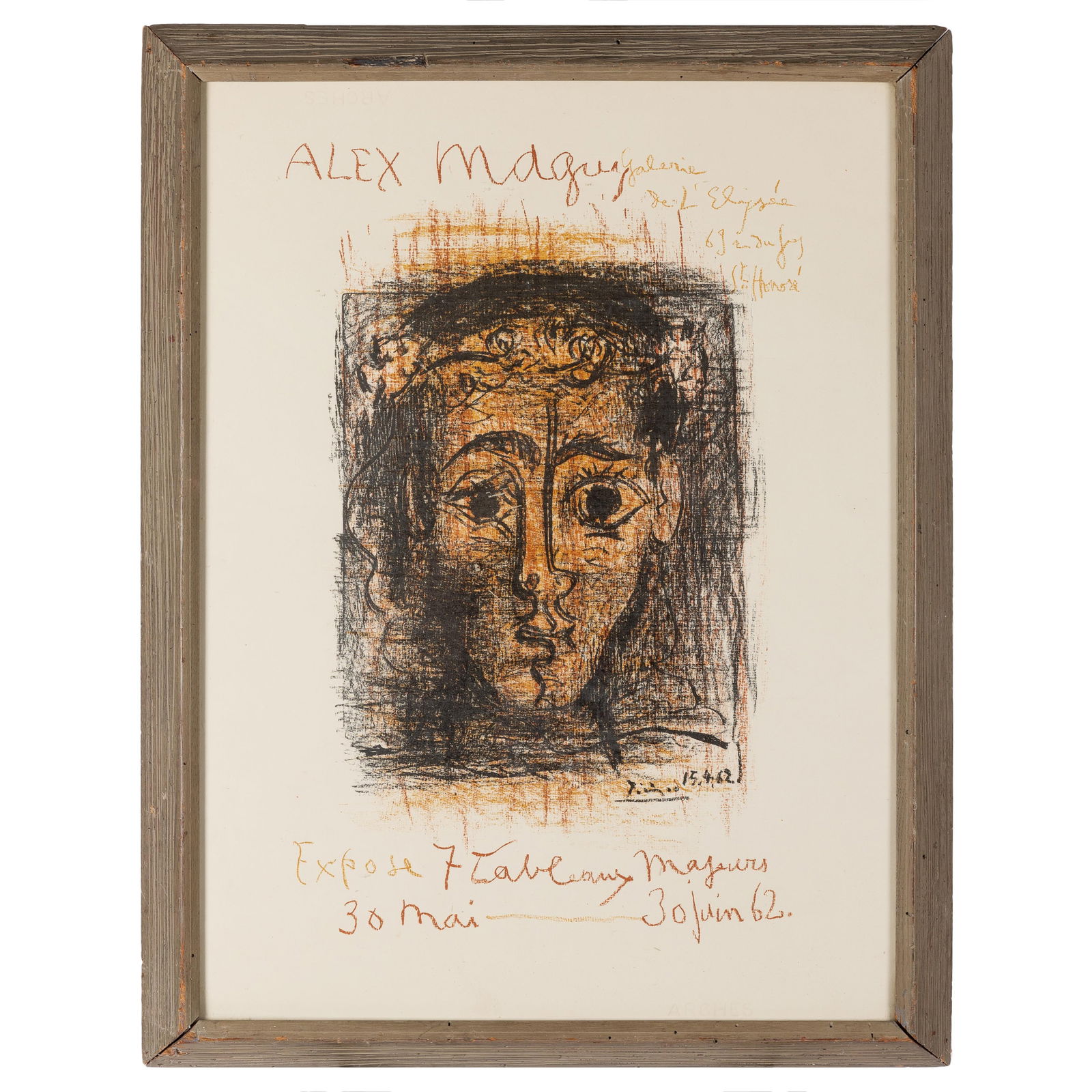 POSTER OF PABLO PICASSO (1881-