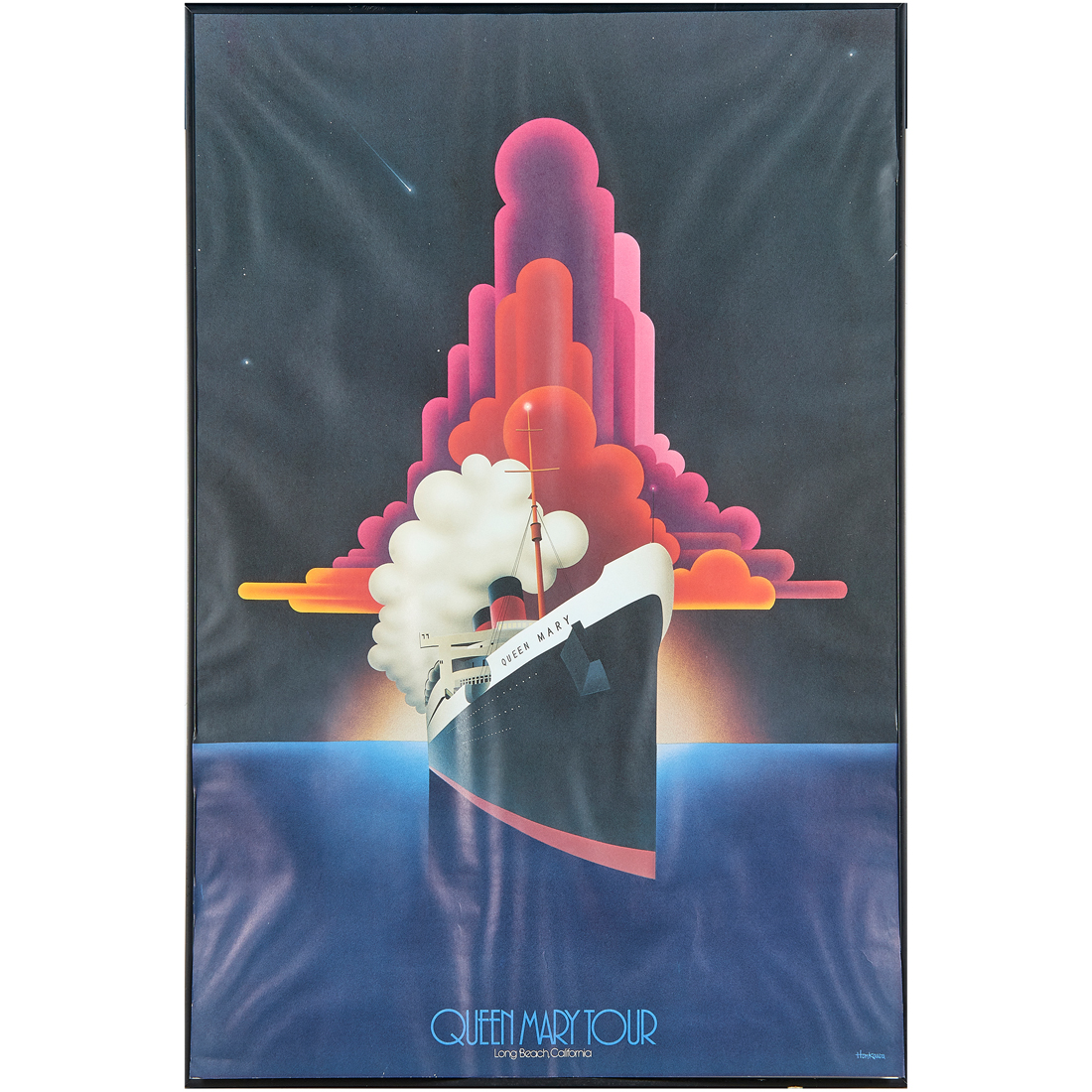 POSTER, QUEEN MARY TOUR, LONG BEACH
