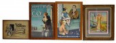 POSTERS: FOUR FRAMED EARLY 19T