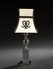 Postmodern Chrome Table Lamp,