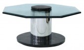 POSTMODERN GLASS TOP MARBLE TI