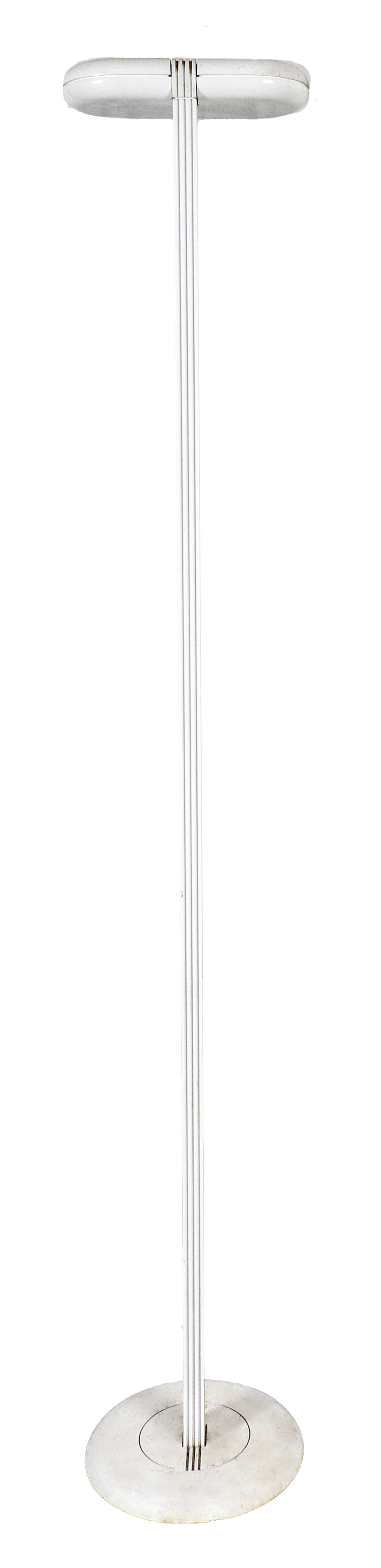 POSTMODERN WHITE ENAMELED METAL