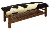 POTTERY BARN 'CADEN' COWHIDE U