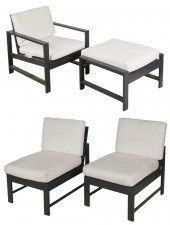 POTTERY BARN FOUR PIECE METAL