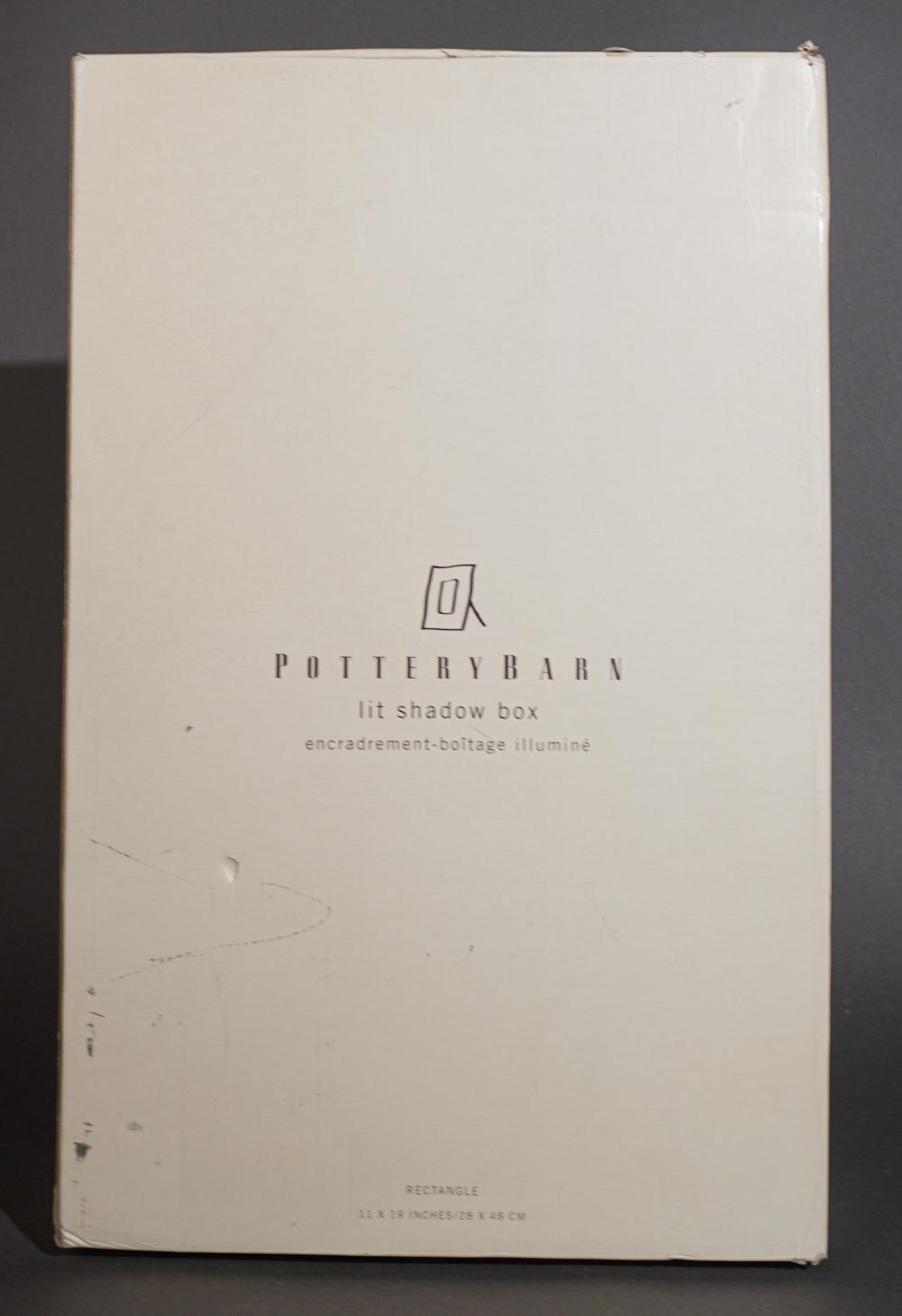POTTERY BARN LIT SHADOWBOX 11 X