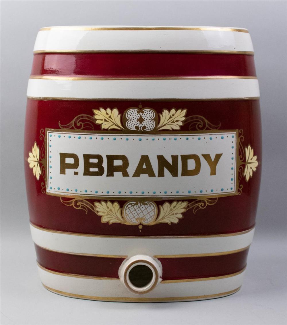 POTTERY BRANDY BARRELPOTTERY BRANDY