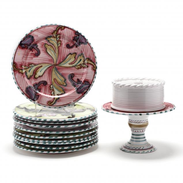POTTERY BY JOHN PAGE, CAKE STAND