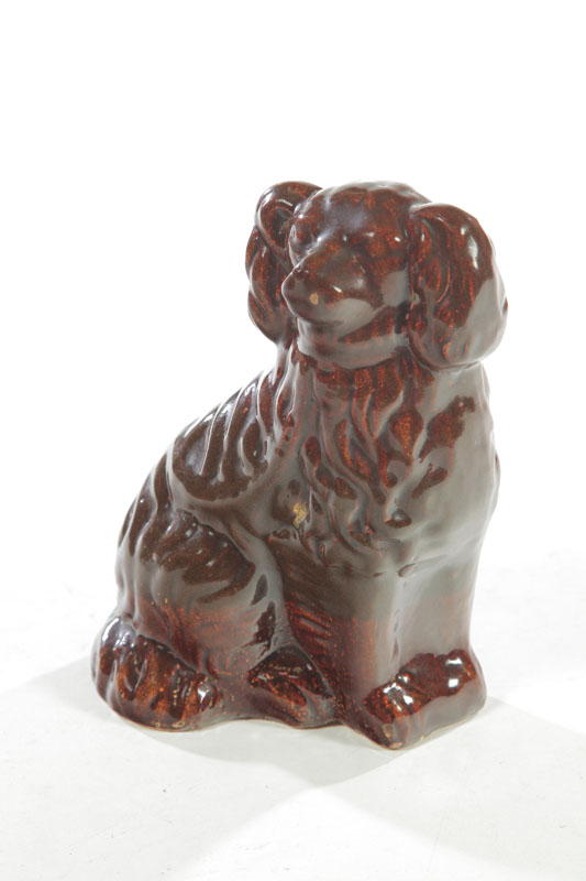 POTTERY DOG.  Attributed to East