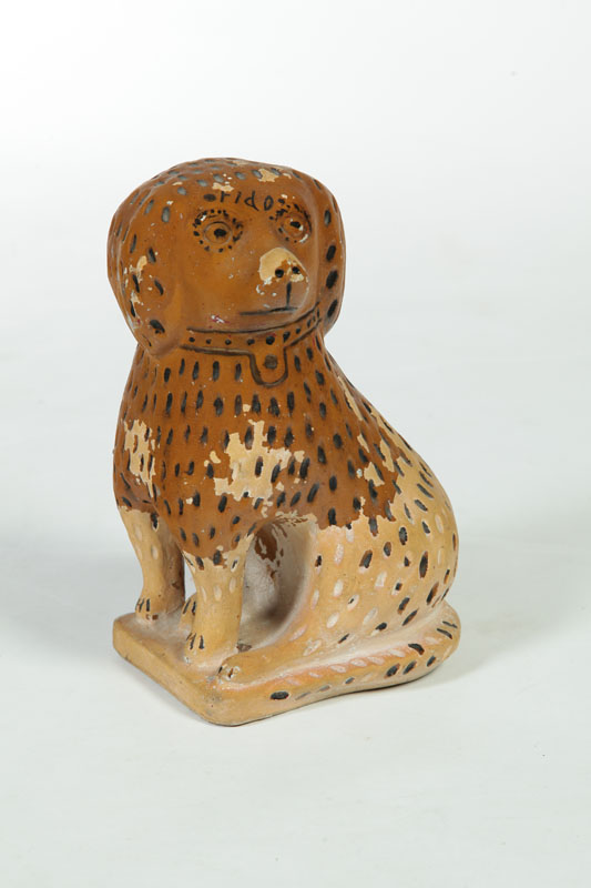 POTTERY DOG.  Attributed to
