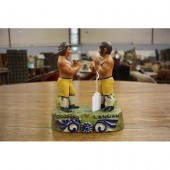 Pottery group of two bareknuck