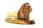 POTTERY LION.  Mogadore  Ohio