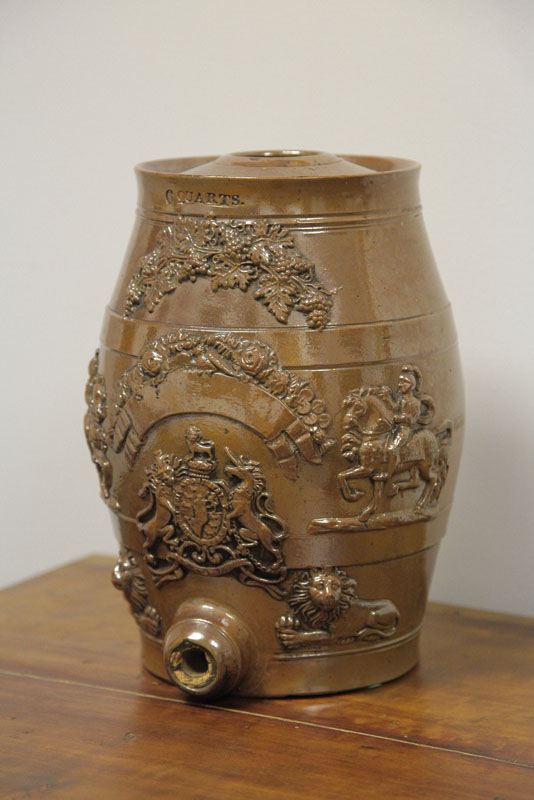 POTTERY RUM BARRELL. English 