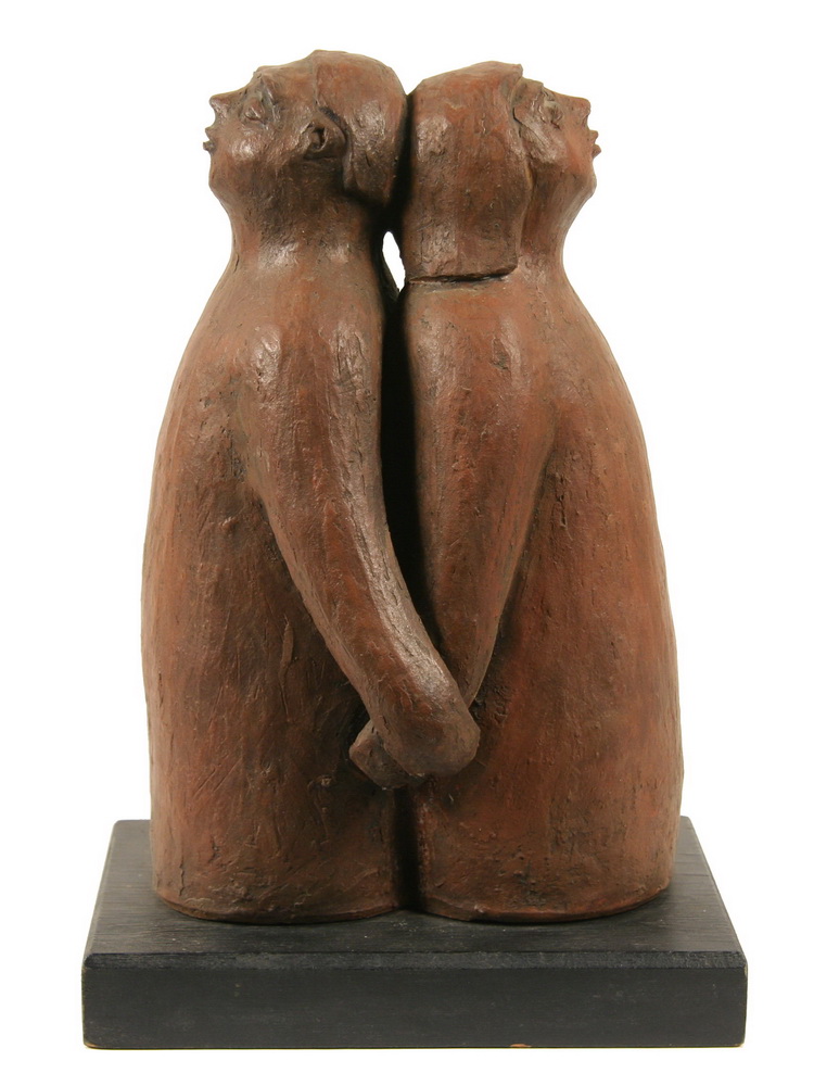POTTERY SCULPTURE - Painted Terra