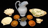 POTTERY: TEN PIECES OF LATE 19