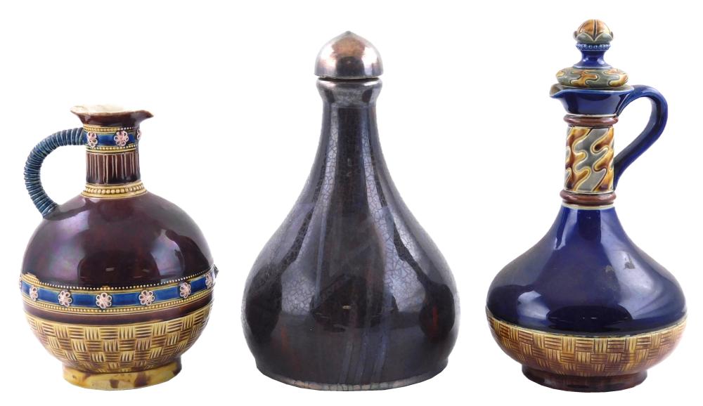 POTTERY, THREE PIECES: