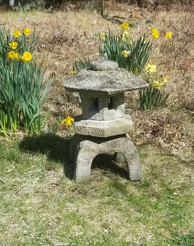 POURED STONE PAGODA GARDEN