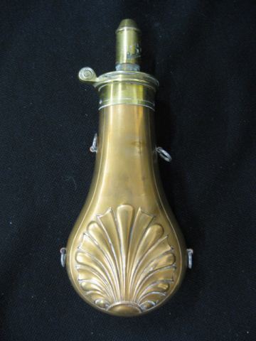 Powder Flask brass & copper shell