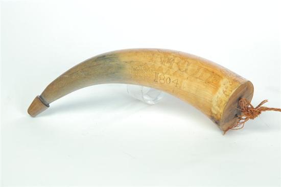 POWDER HORN.  American  early