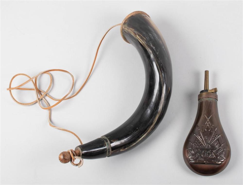 POWDER HORN AND POWDER