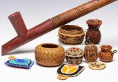 POWWOW BEADWORK, MINIATURE BAS