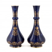 PR 1870 SEVRES COBALT BOTTLE F