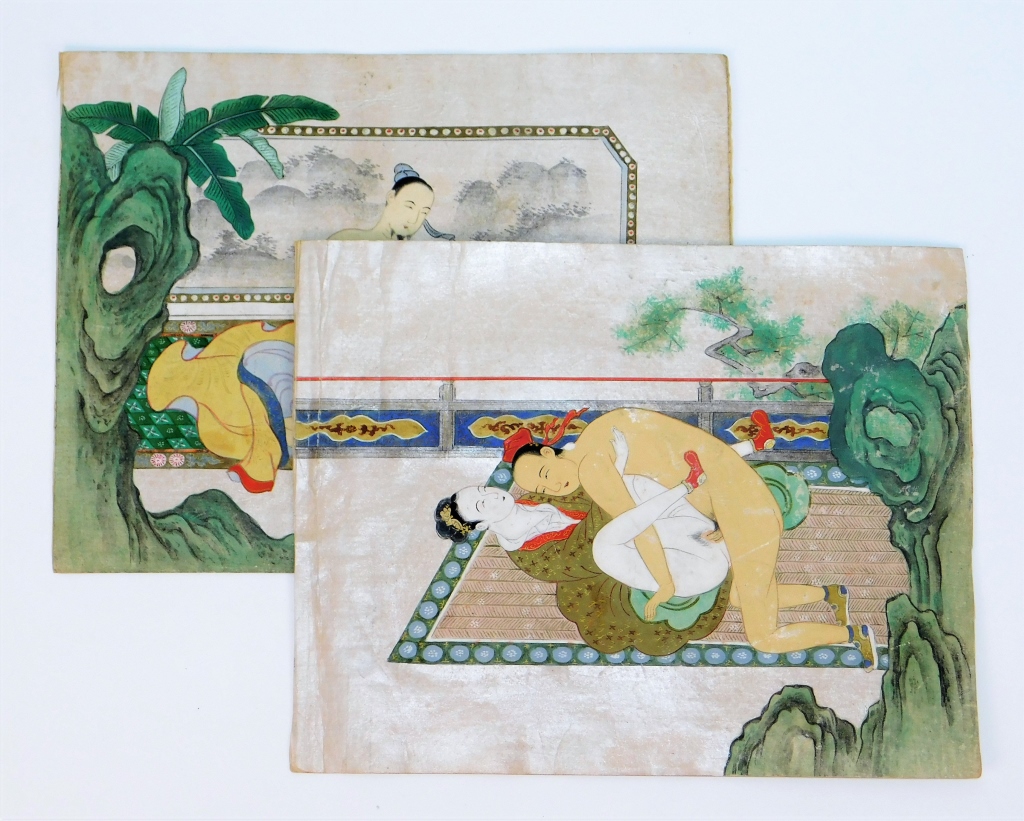 PR 19C CHINESE EROTIC WATER COLOR