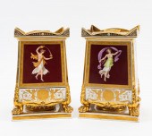 PR., 19TH C. EMPIRE GILT PORCE
