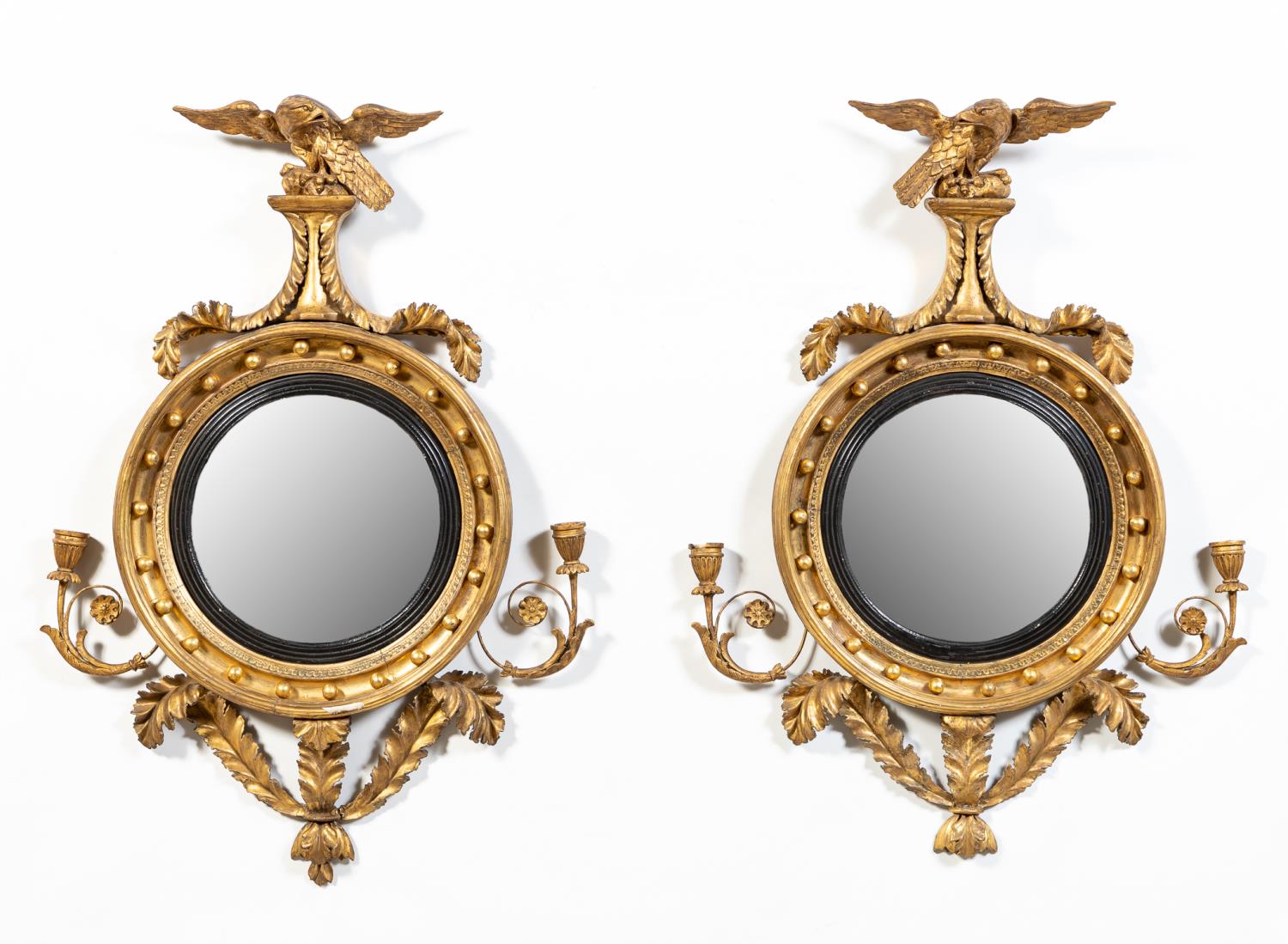 PR., 19TH C. GILTWOOD GIRANDOLE