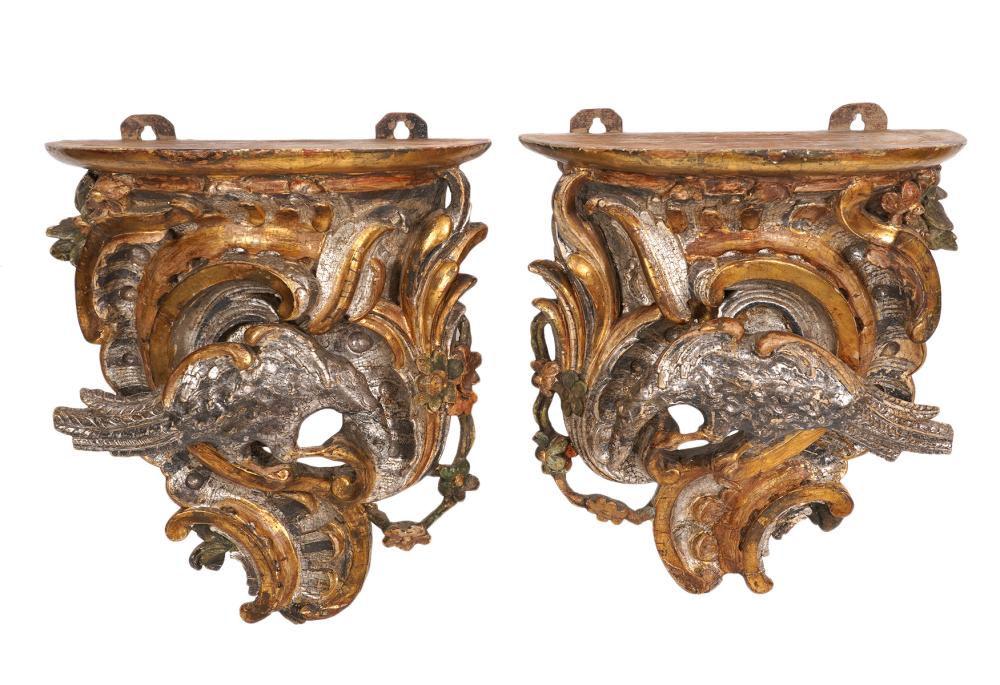 PR. 19TH C ITALIAN GILT & SILVER