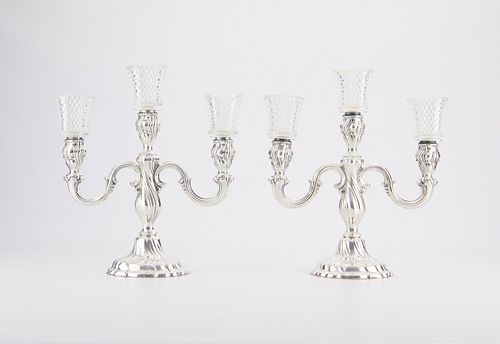 PR 875 SILVER CANDLESTICKS