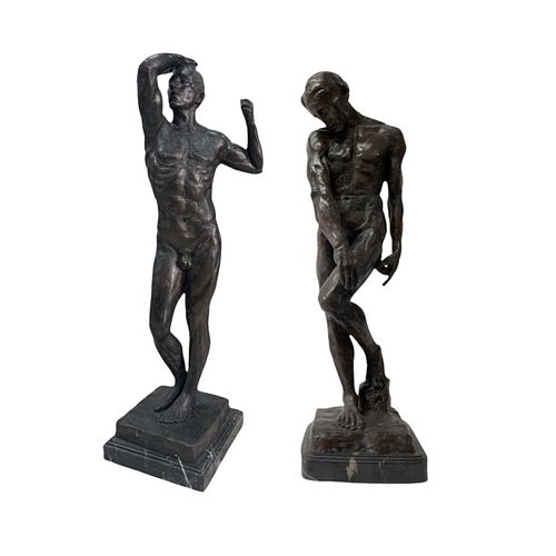 PR AFTER AUGUSTE RODIN NUDE MALE