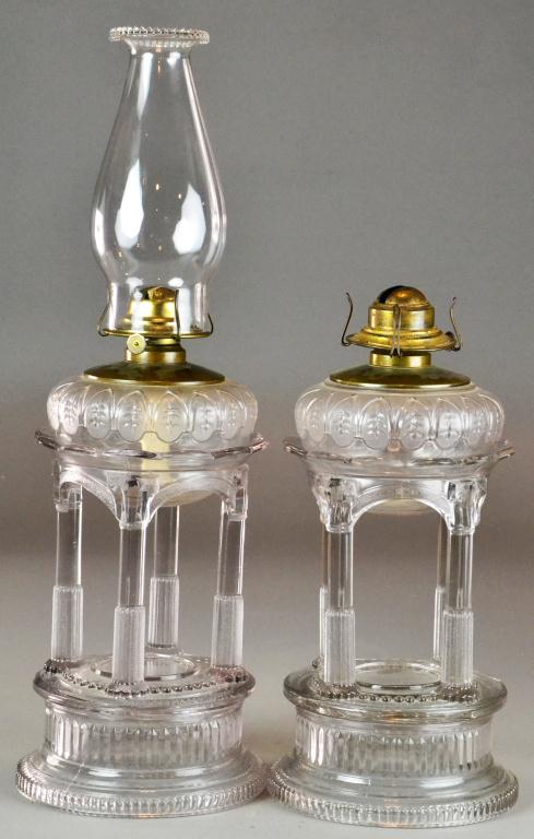 Pr. American Pressed Glass