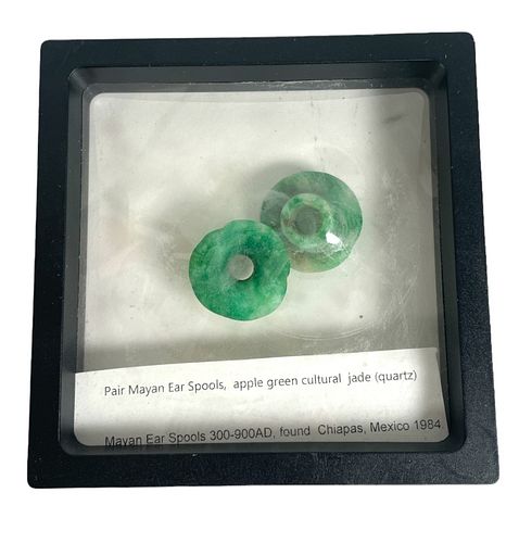 PR ANCIENT MAYAN APPLE GREEN JADE