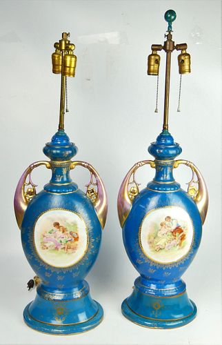PR. ANTIQUE SEVRES STYLE LARGE