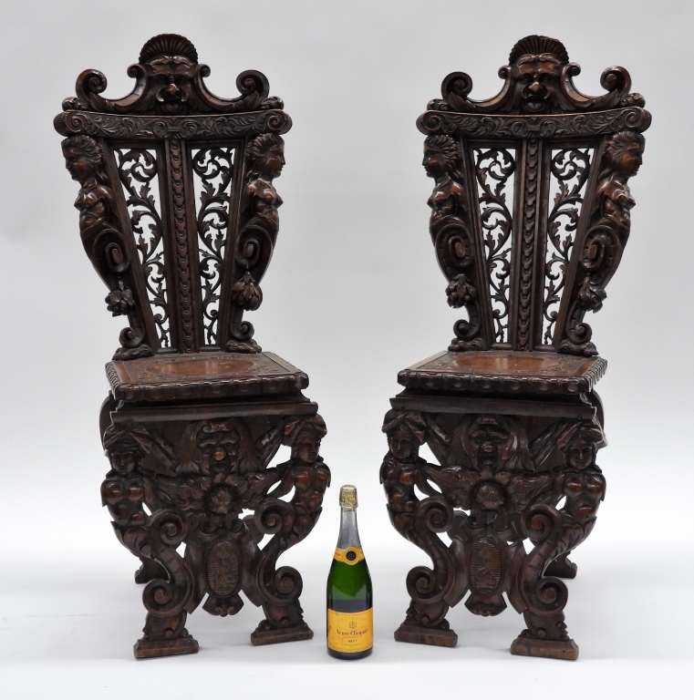 PR ATTR. HORNER ORNATELY CARVED