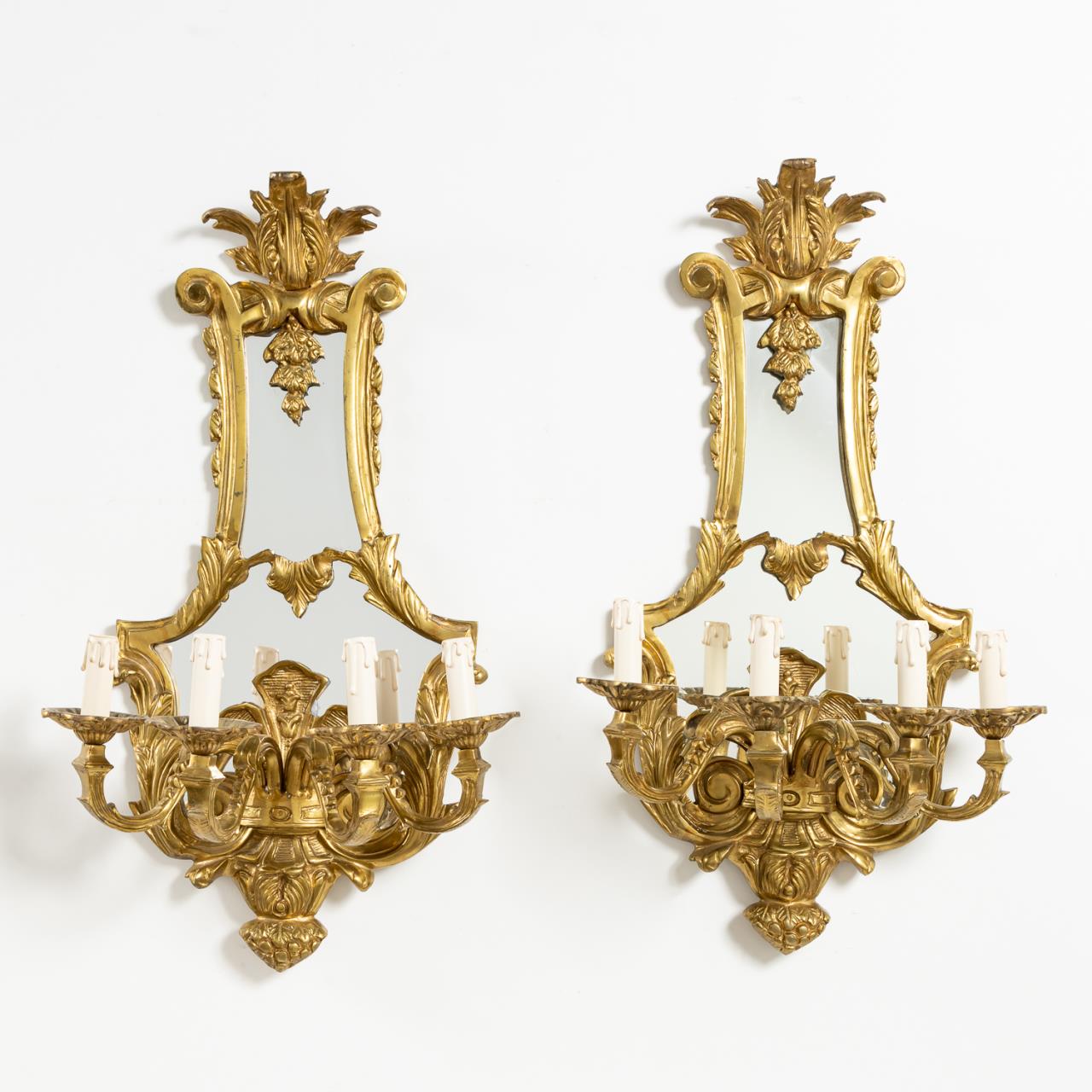 PR., BAROQUE STYLE BRONZE GIRANDOLE